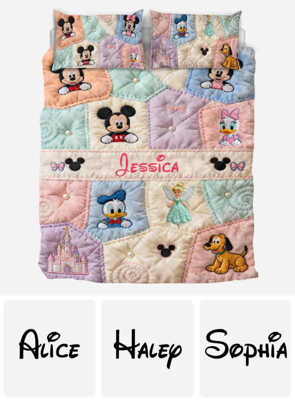 Magical World - Personalized Mouse Quilt Set | TT110229
