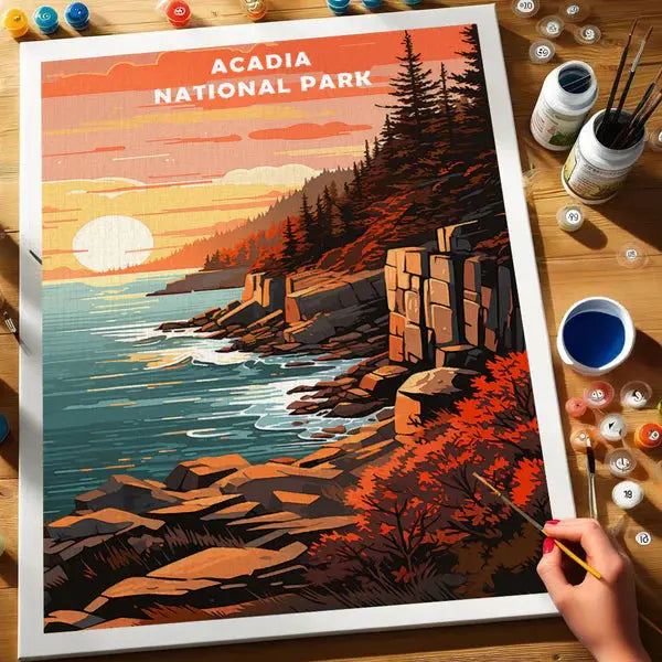 Acadia National Park - Paint by Numbers Kit EasyArtJoy