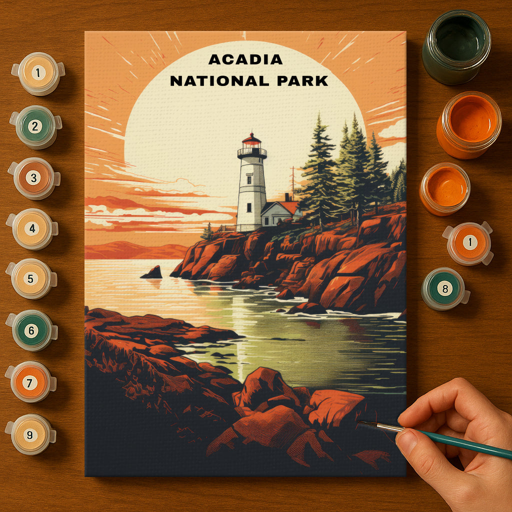Acadia National Park | Paint by Numbers Kit EasyArtJoy