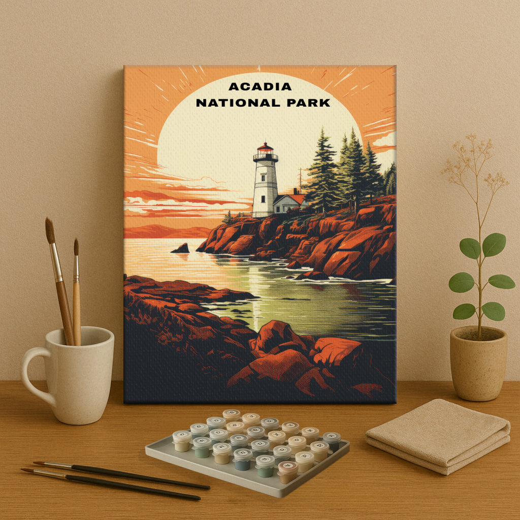 Acadia National Park | Paint by Numbers Kit EasyArtJoy