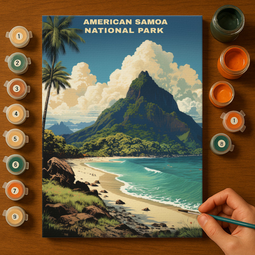 American Samoa National Park | Paint by Numbers Kit EasyArtJoy