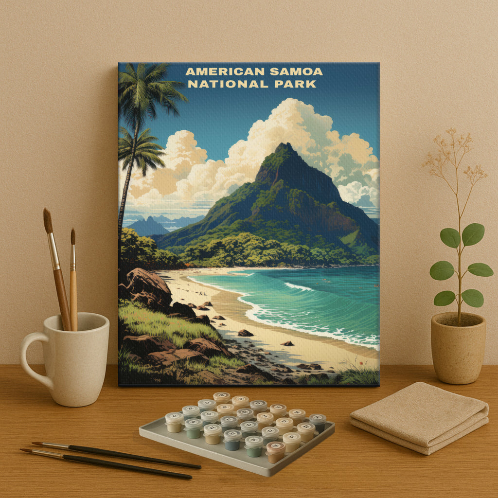 American Samoa National Park | Paint by Numbers Kit EasyArtJoy