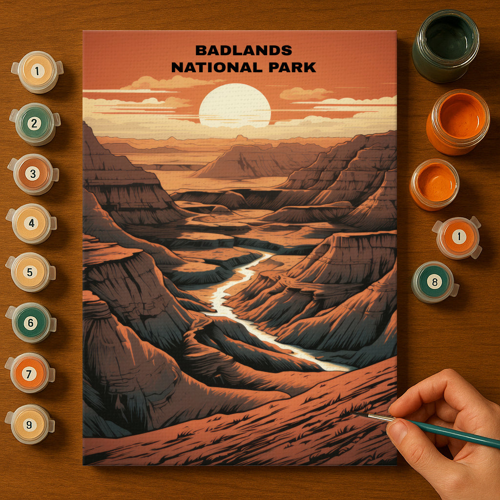 Badlands National Park | Paint by Numbers Kit EasyArtJoy