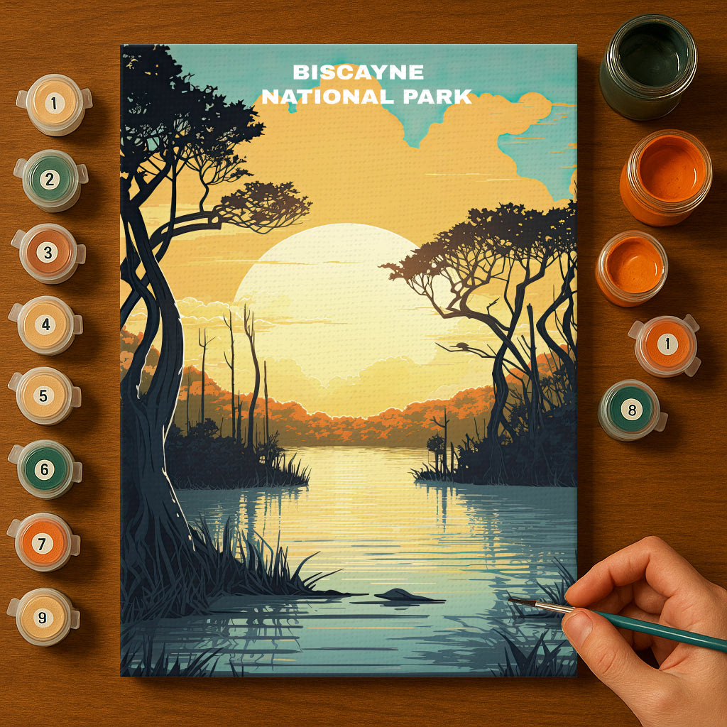 Biscayne National Park | Paint by Numbers Kit EasyArtJoy