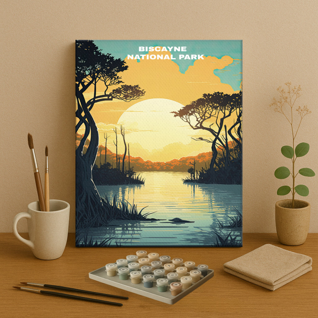 Biscayne National Park | Paint by Numbers Kit EasyArtJoy