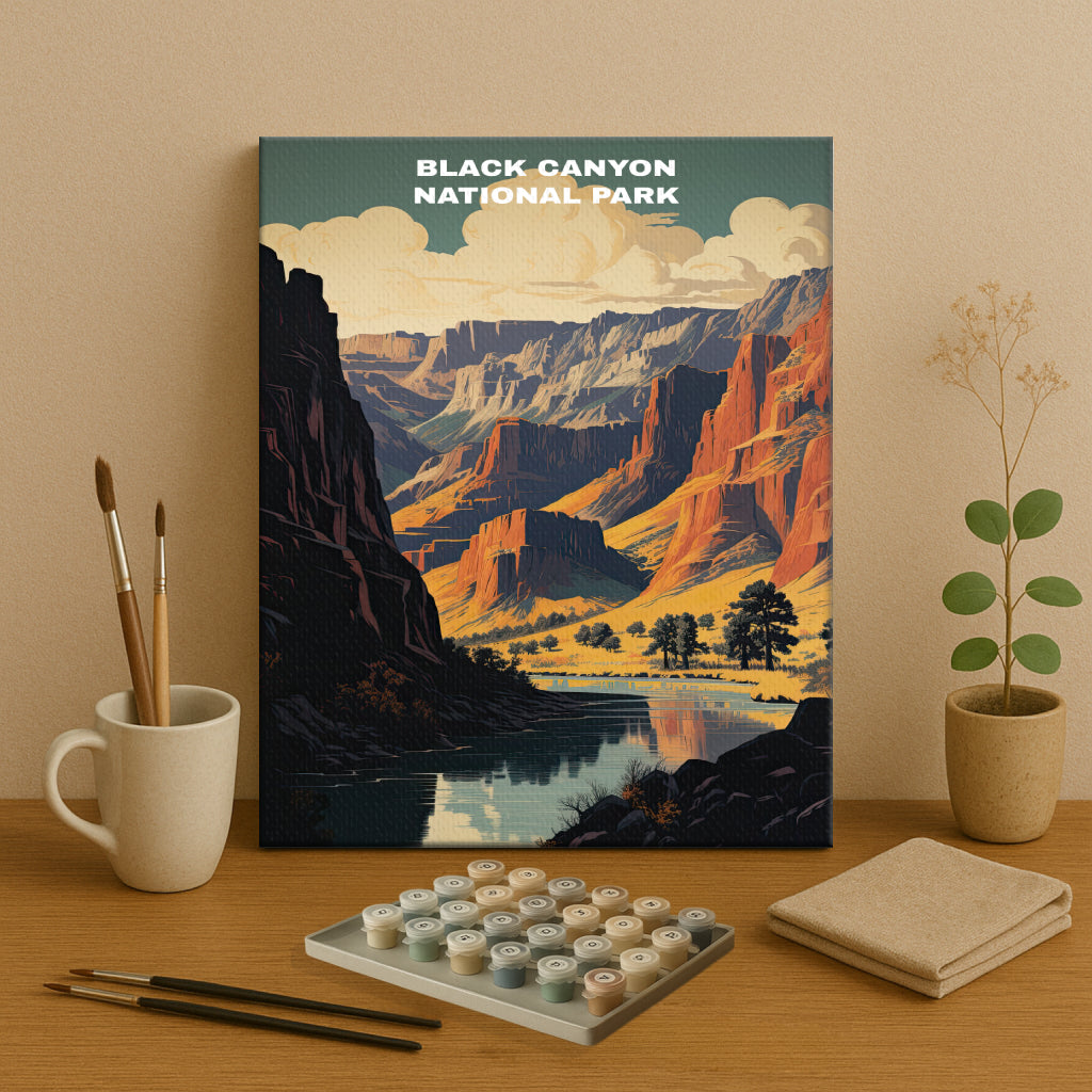 Black Canyon National Park | Paint by Numbers Kit EasyArtJoy