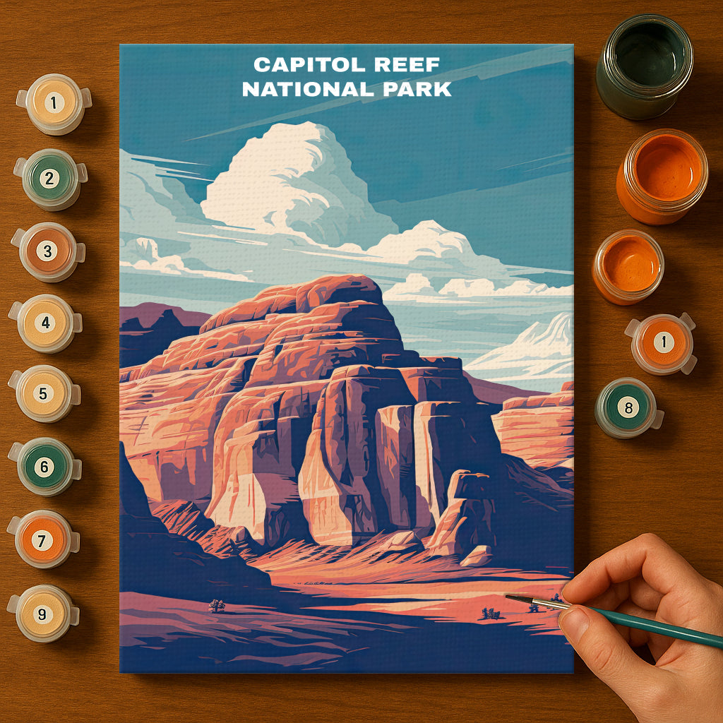 Capitol Reef National Park | Paint by Numbers Kit EasyArtJoy