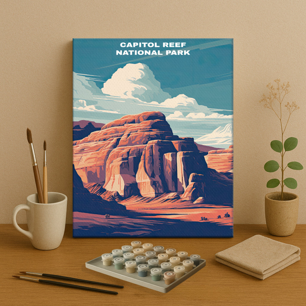 Capitol Reef National Park | Paint by Numbers Kit EasyArtJoy