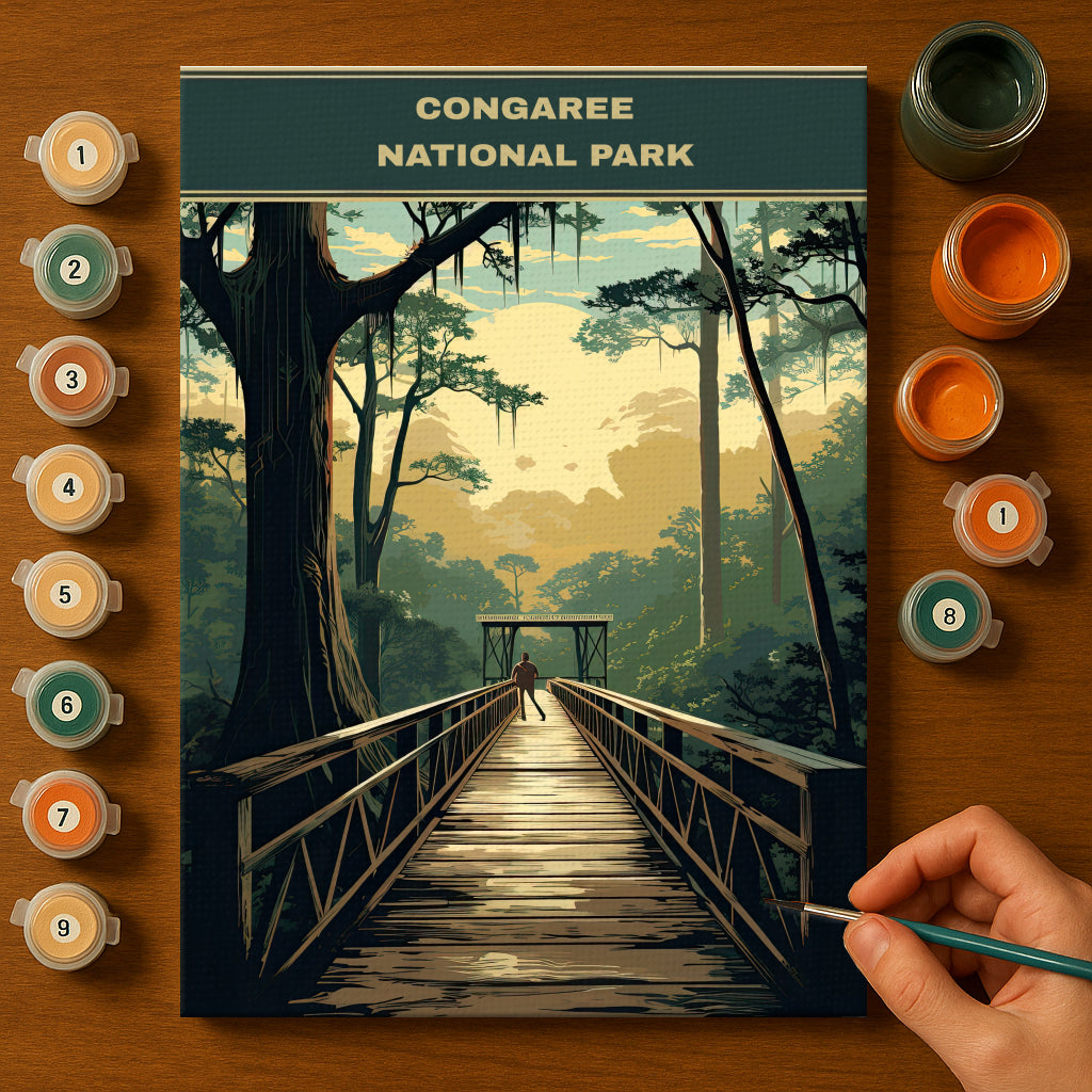 Congaree National Park | Paint by Numbers Kit EasyArtJoy