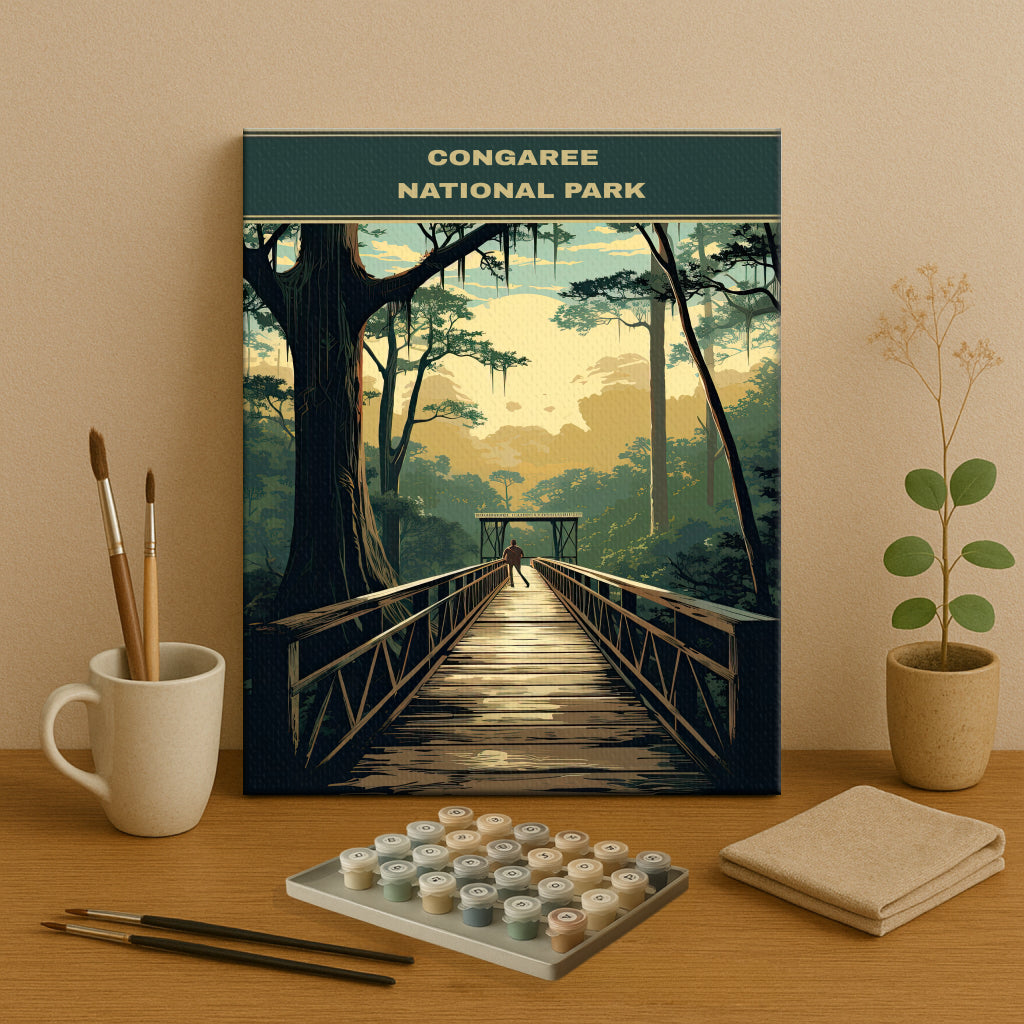 Congaree National Park | Paint by Numbers Kit EasyArtJoy