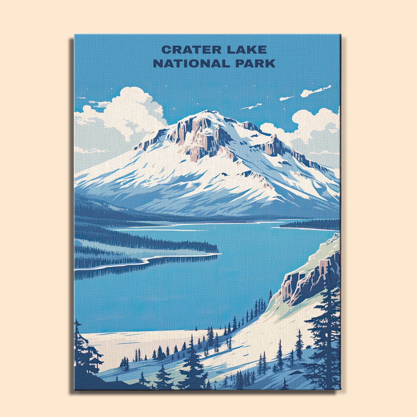 Crater Lake National Park | Paint by Numbers Kit EasyArtJoy