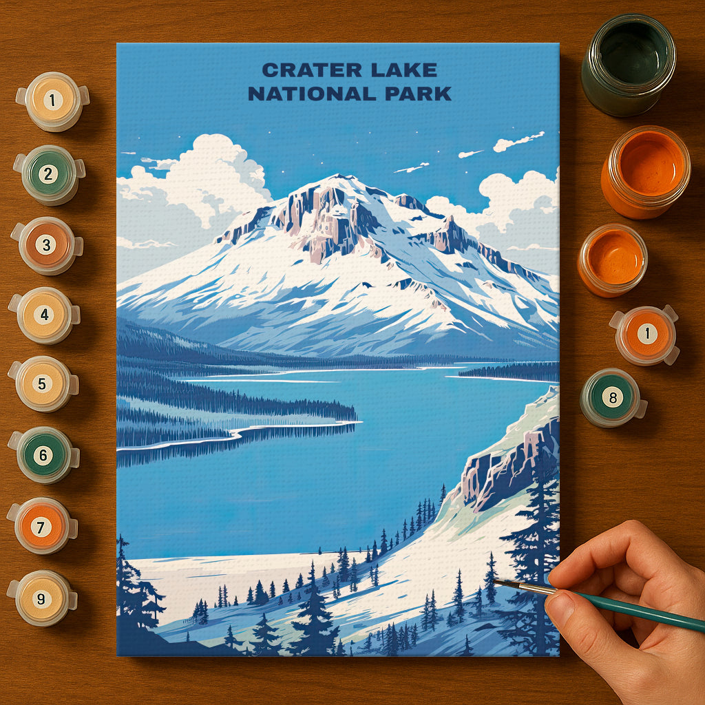 Crater Lake National Park | Paint by Numbers Kit EasyArtJoy
