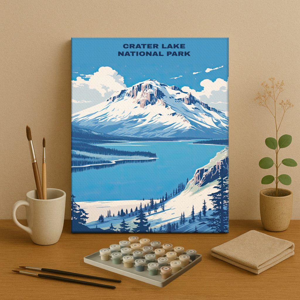 Crater Lake National Park | Paint by Numbers Kit EasyArtJoy
