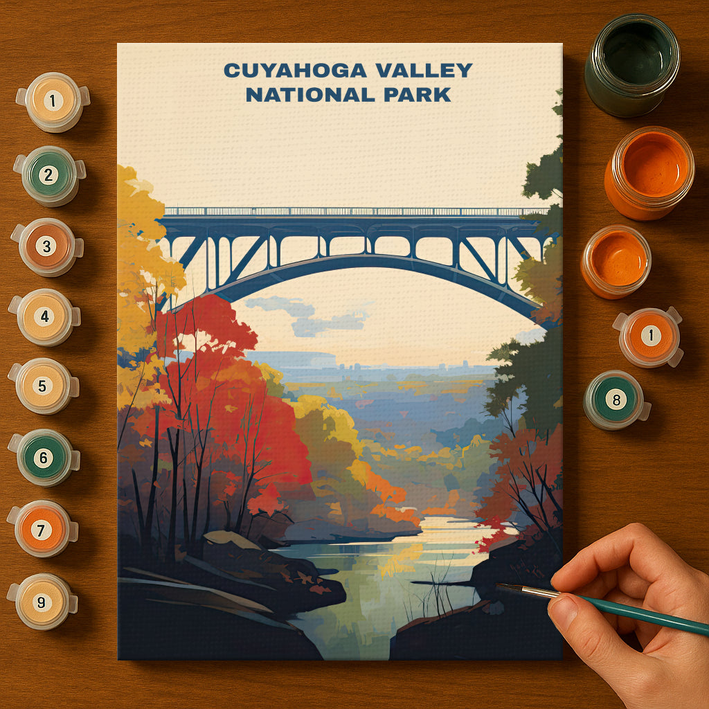 Cuyahoga Valley National Park | Paint by Numbers Kit EasyArtJoy