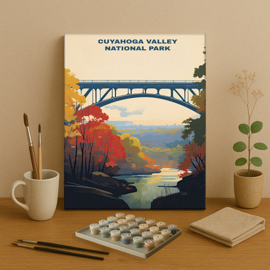 Cuyahoga Valley National Park | Paint by Numbers Kit EasyArtJoy