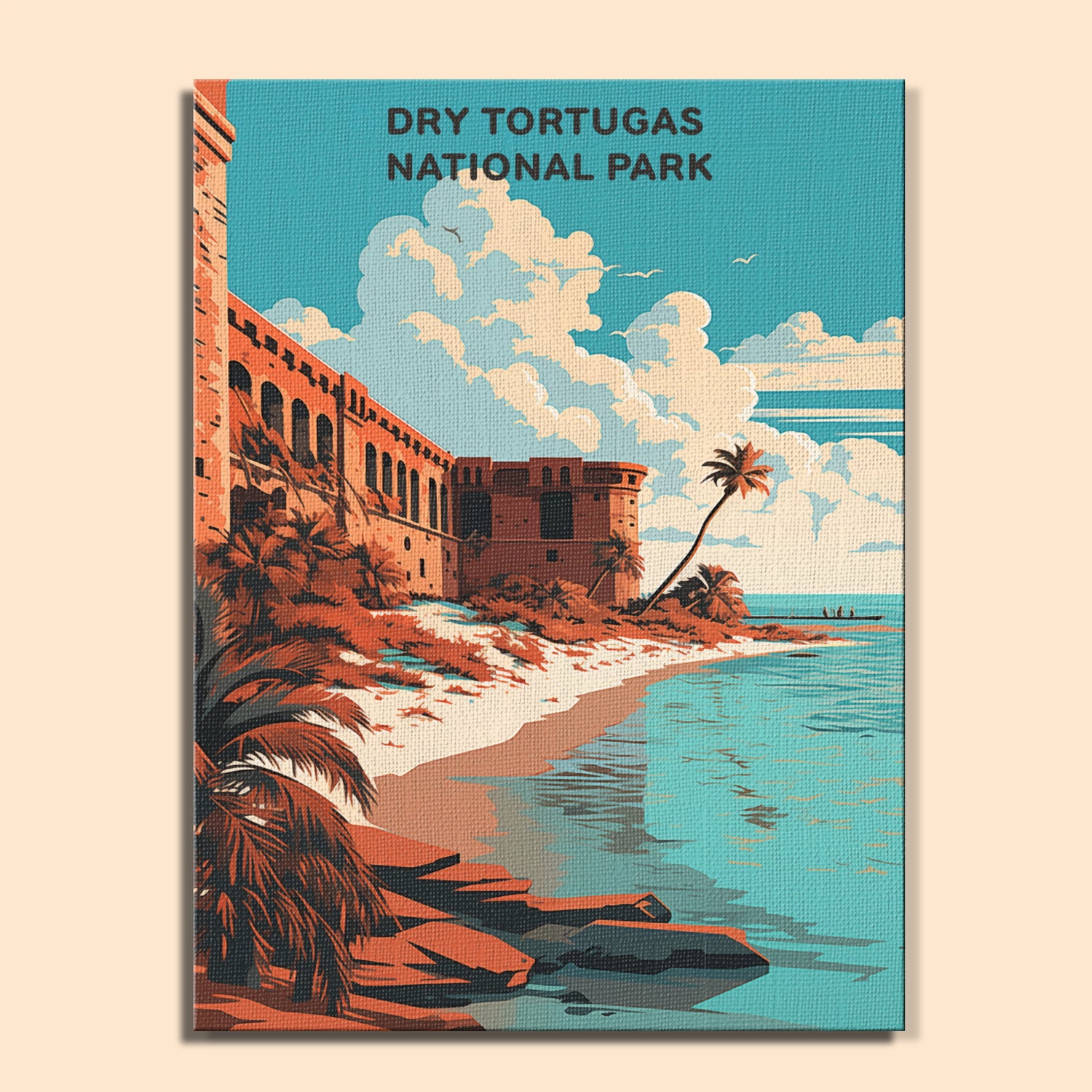 Dry Tortugas National Park (Original Edition) | Paint by Numbers Kit EasyArtJoy