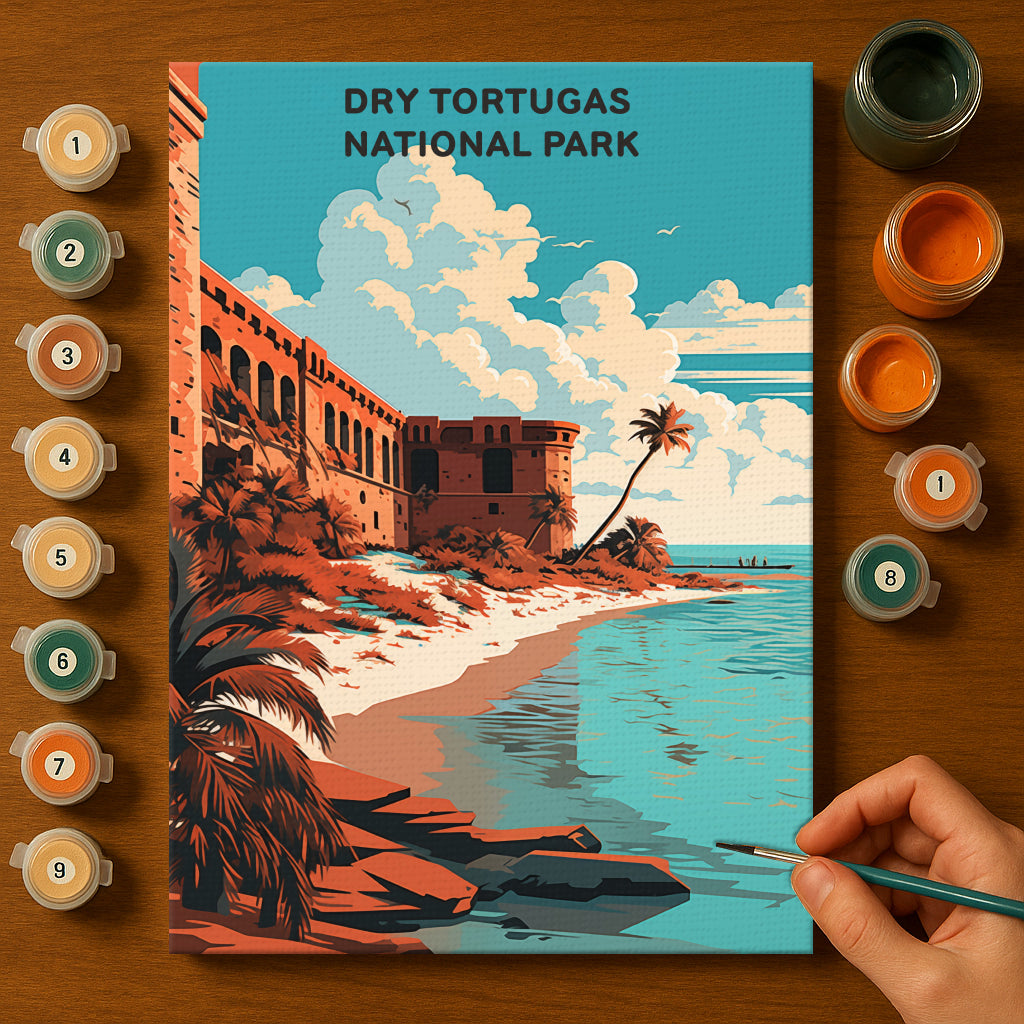 Dry Tortugas National Park (Original Edition) | Paint by Numbers Kit EasyArtJoy