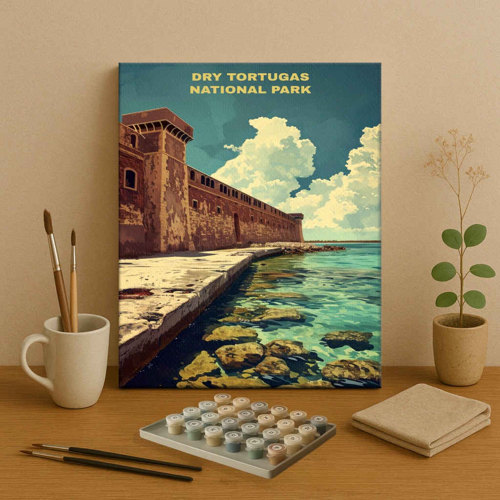 Dry Tortugas National Park | Paint by Numbers Kit EasyArtJoy