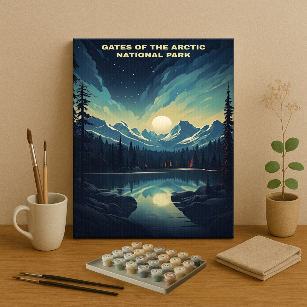 Gates of the Arctic National Park | Paint by Numbers Kit EasyArtJoy