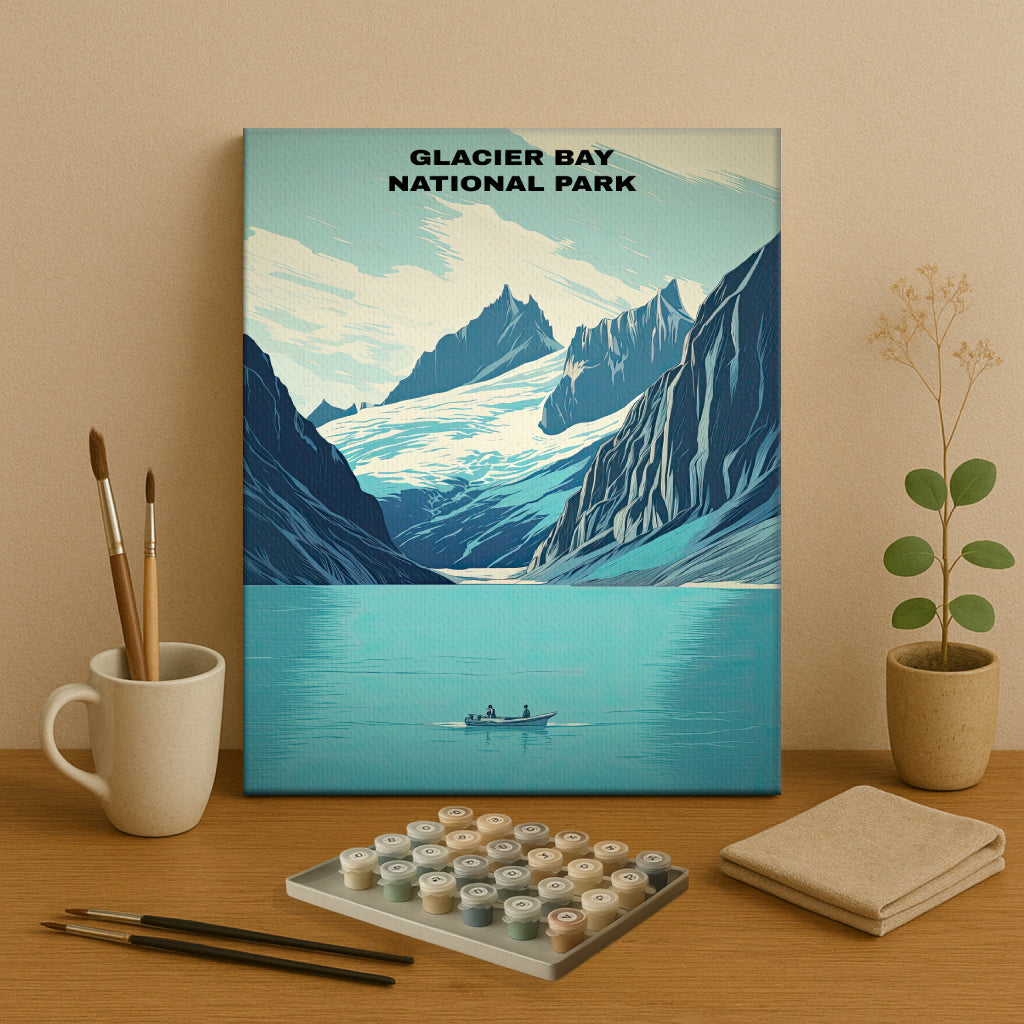 Glacier Bay National Park | Paint by Numbers Kit EasyArtJoy