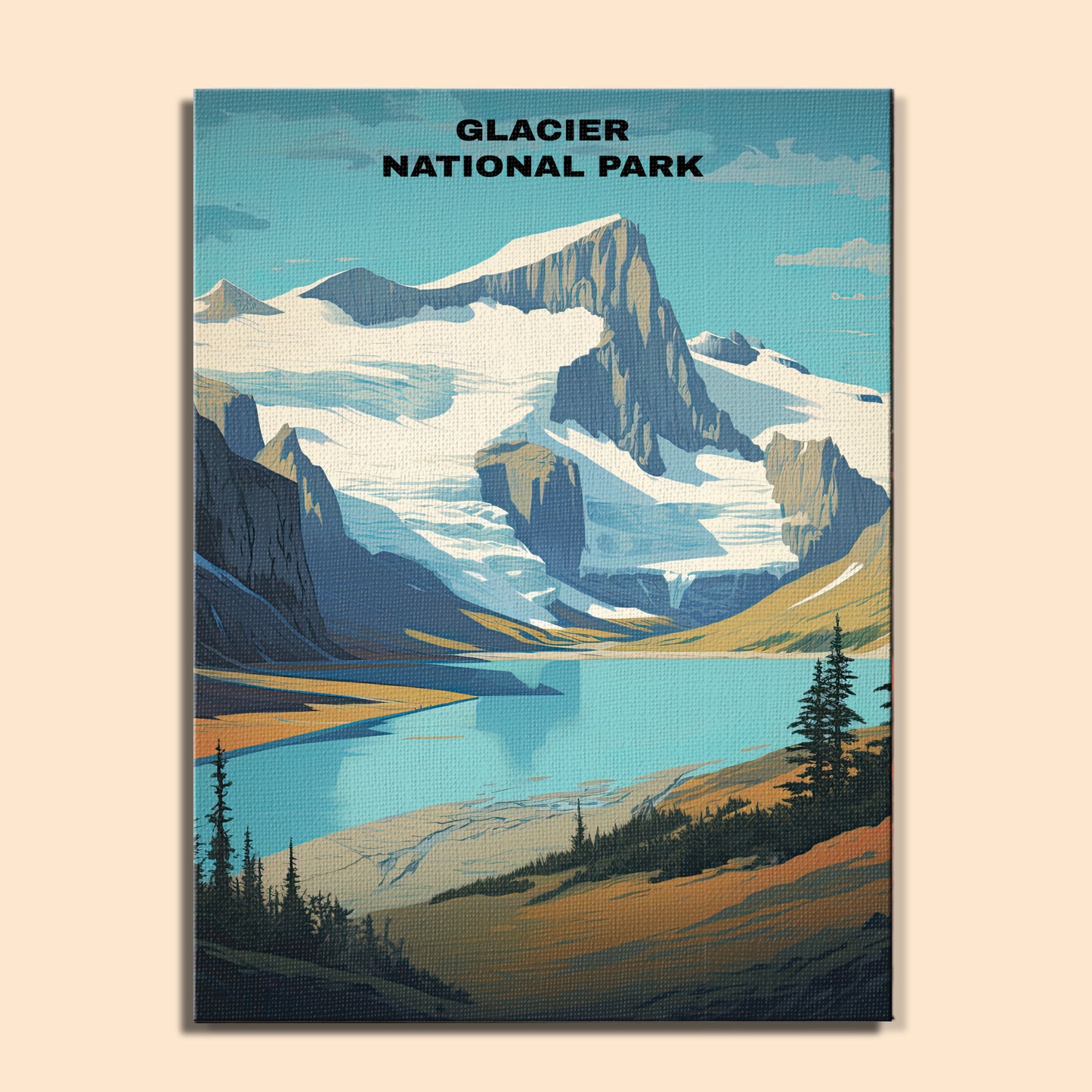 Glacier National Park | Paint by Numbers Kit EasyArtJoy