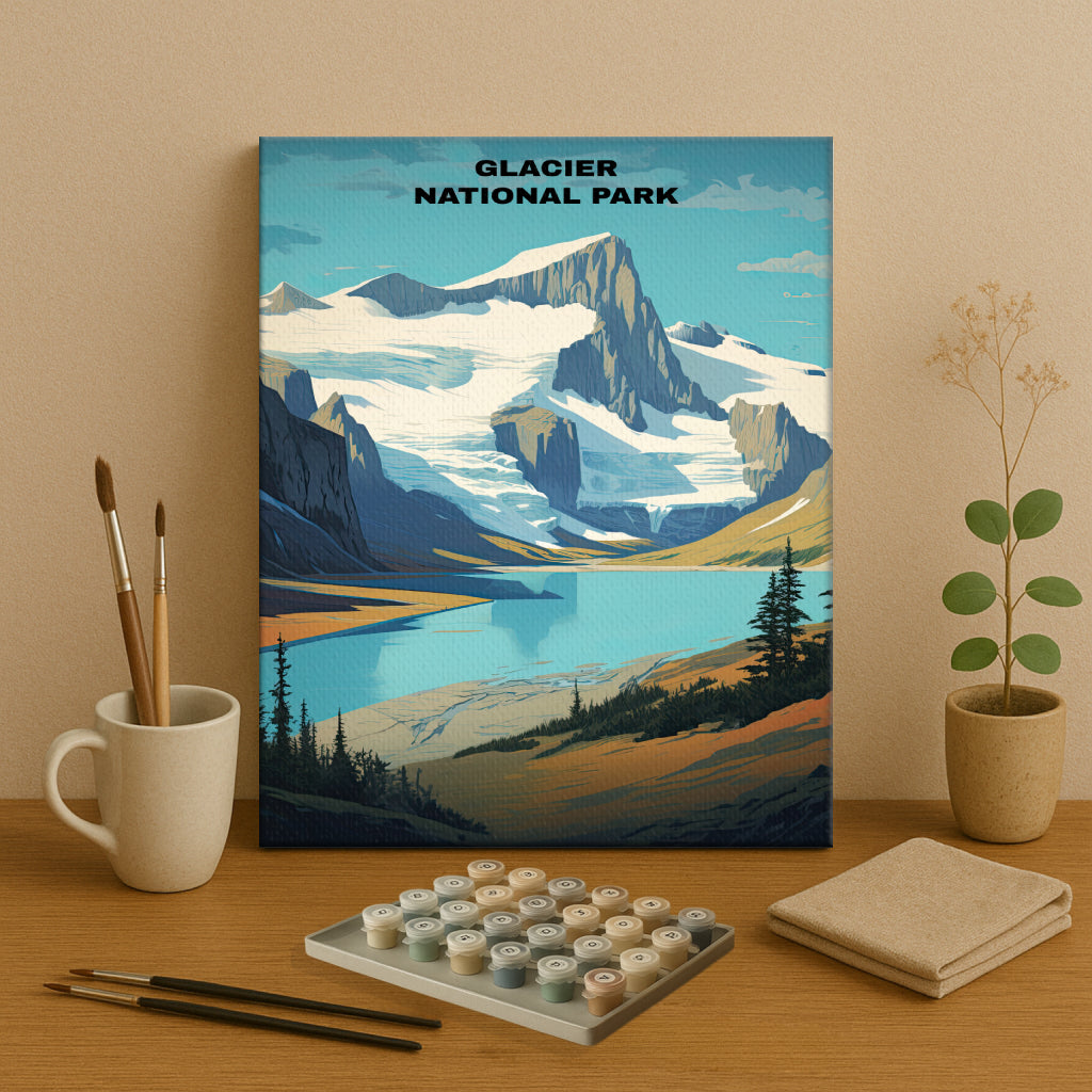 Glacier National Park | Paint by Numbers Kit EasyArtJoy