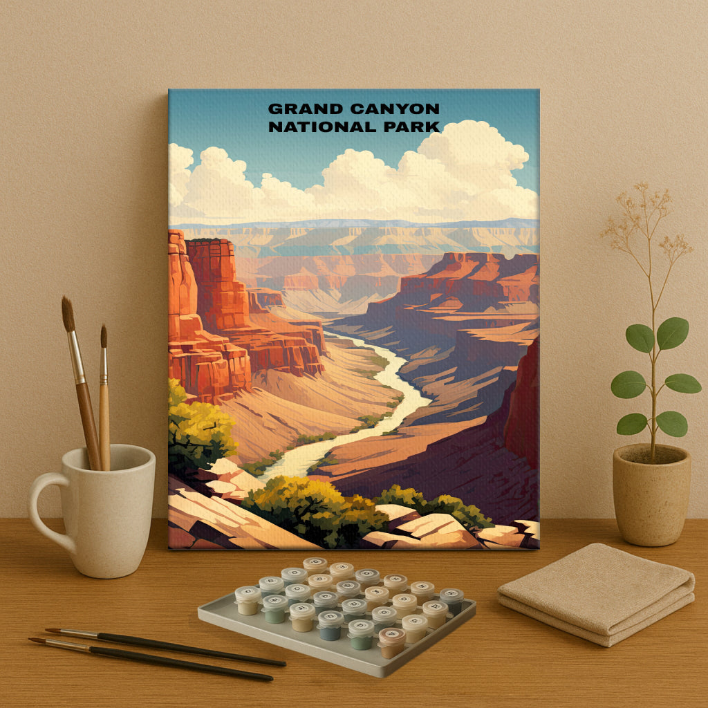 Grand Canyon National Park | Paint by Numbers Kit EasyArtJoy