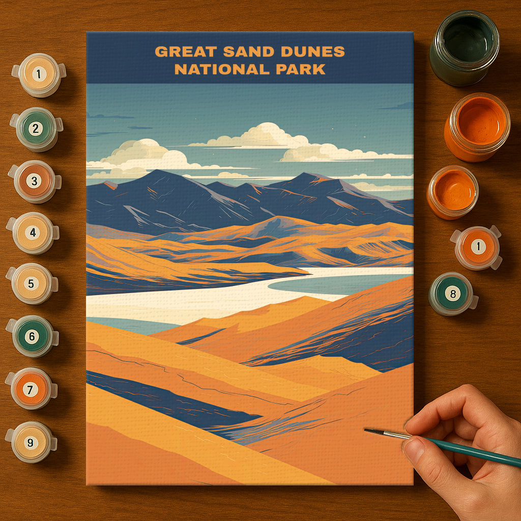 Great Sand Dunes National Park | Paint by Numbers Kit EasyArtJoy