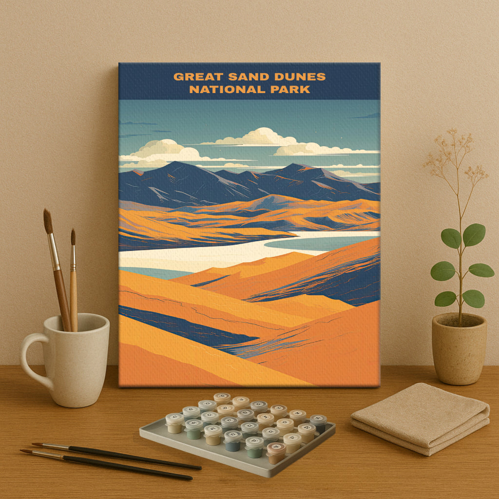 Great Sand Dunes National Park | Paint by Numbers Kit EasyArtJoy