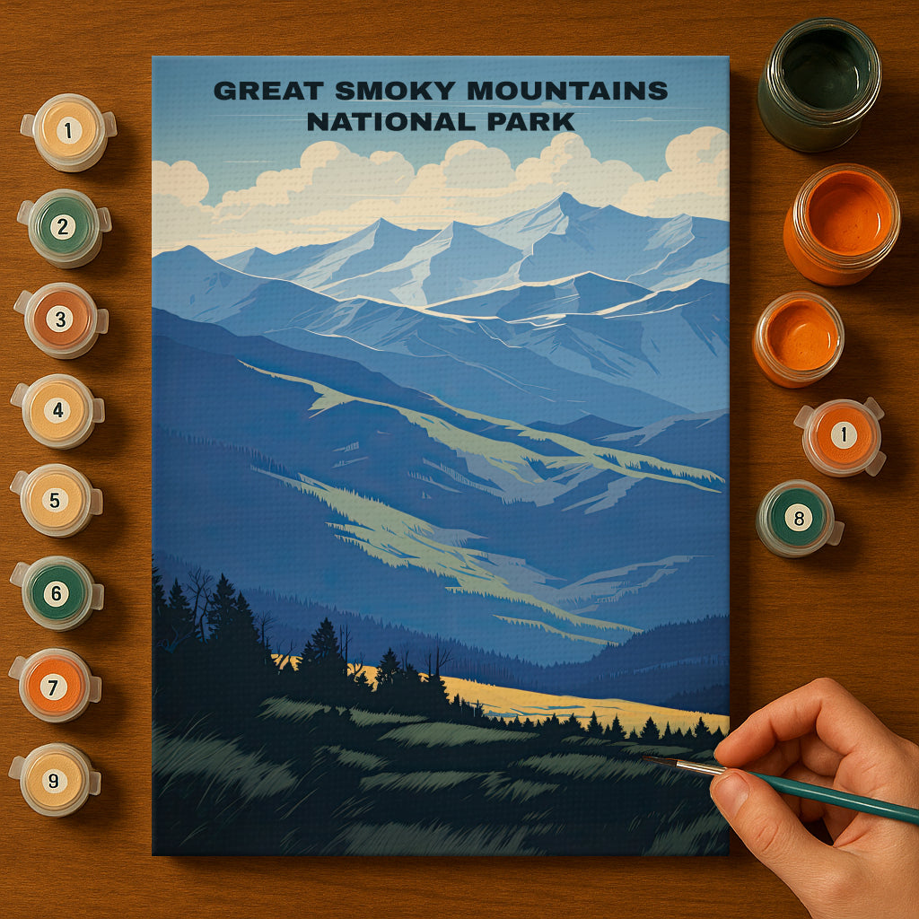 Great Smoky Mountains National Park | Paint by Numbers Kit EasyArtJoy