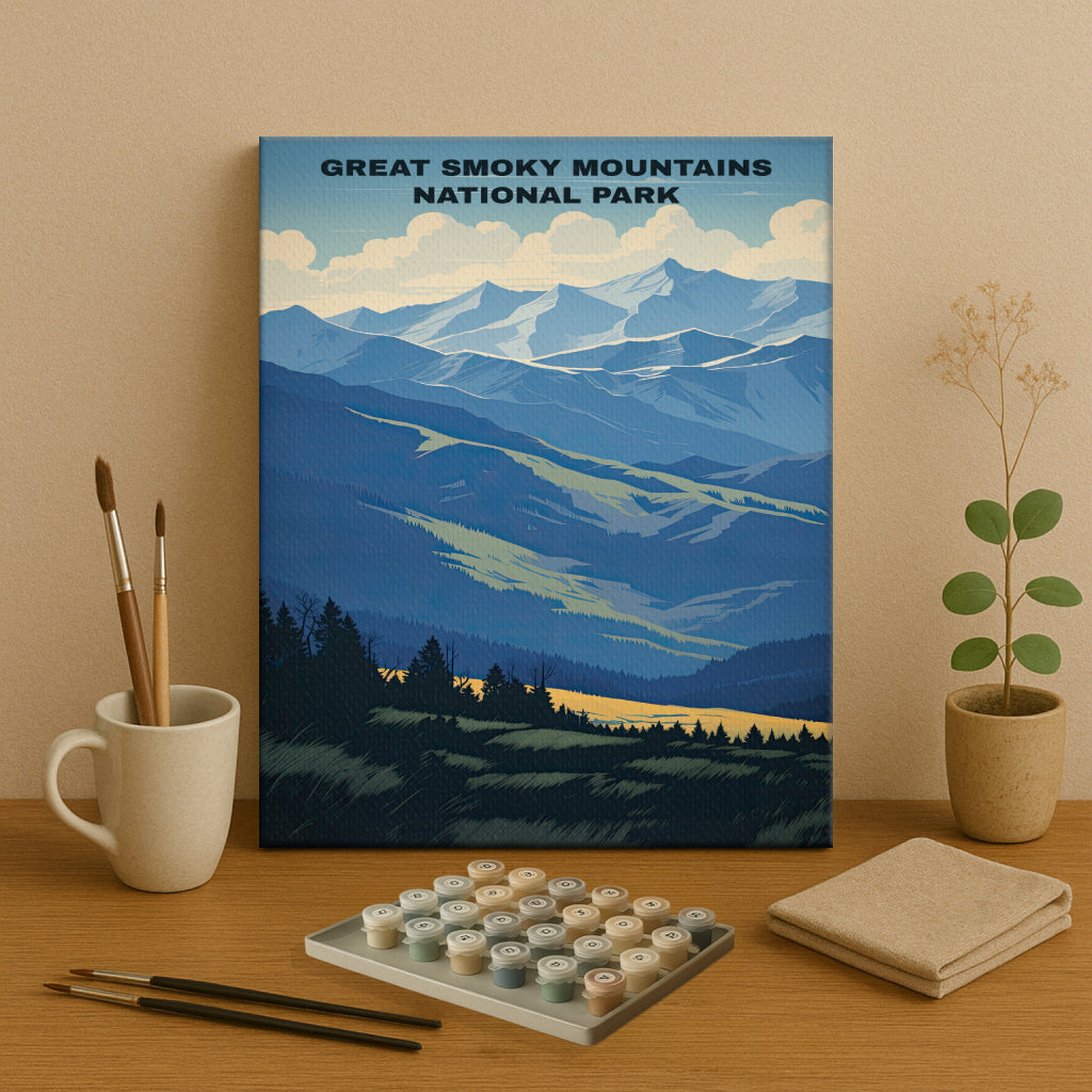Great Smoky Mountains National Park | Paint by Numbers Kit EasyArtJoy
