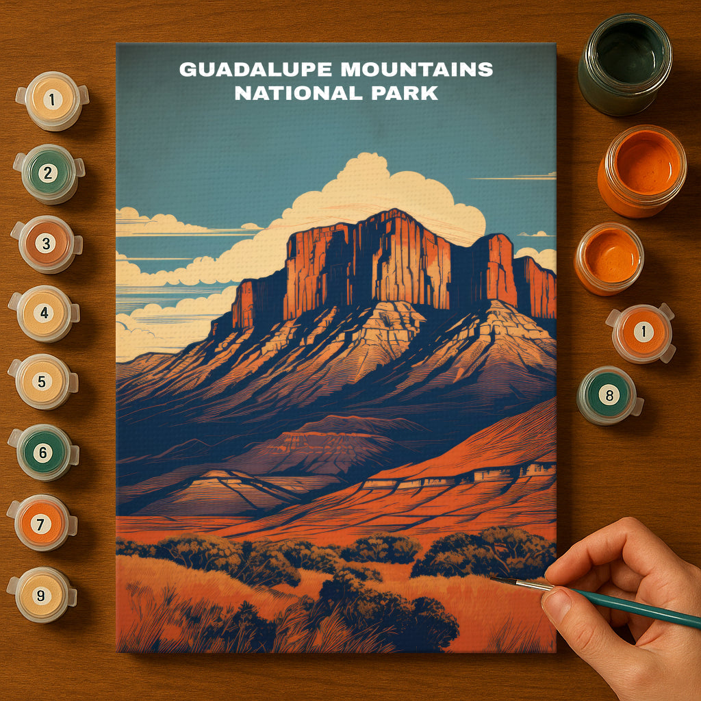 Guadalupe Mountains National Park | Paint by Numbers Kit EasyArtJoy