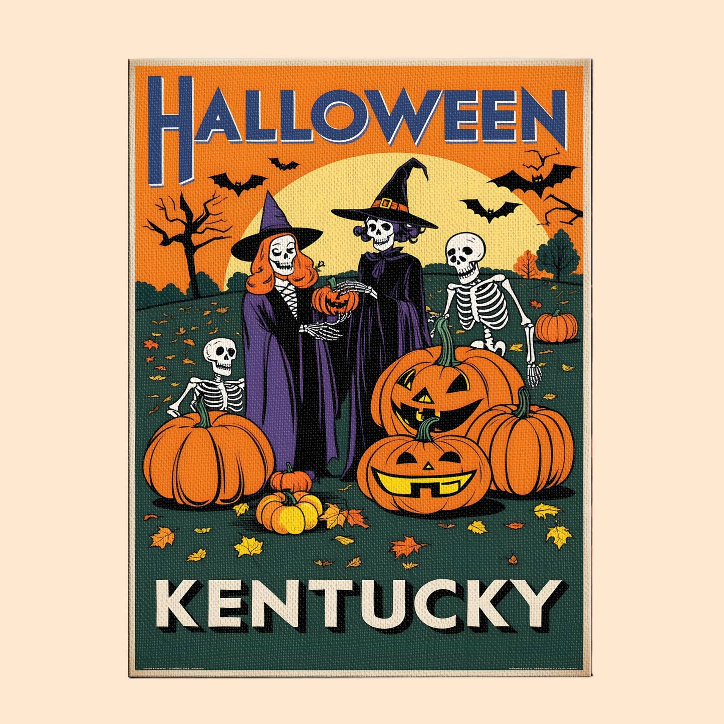 Halloween Kentucky US State - Paint by numbers kit