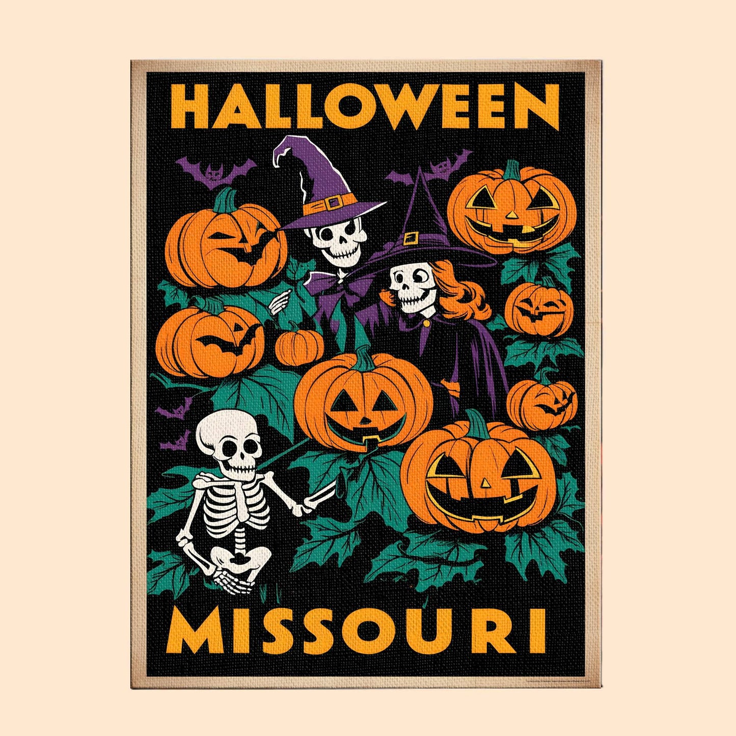Halloween Missouri US State - Paint by numbers kit