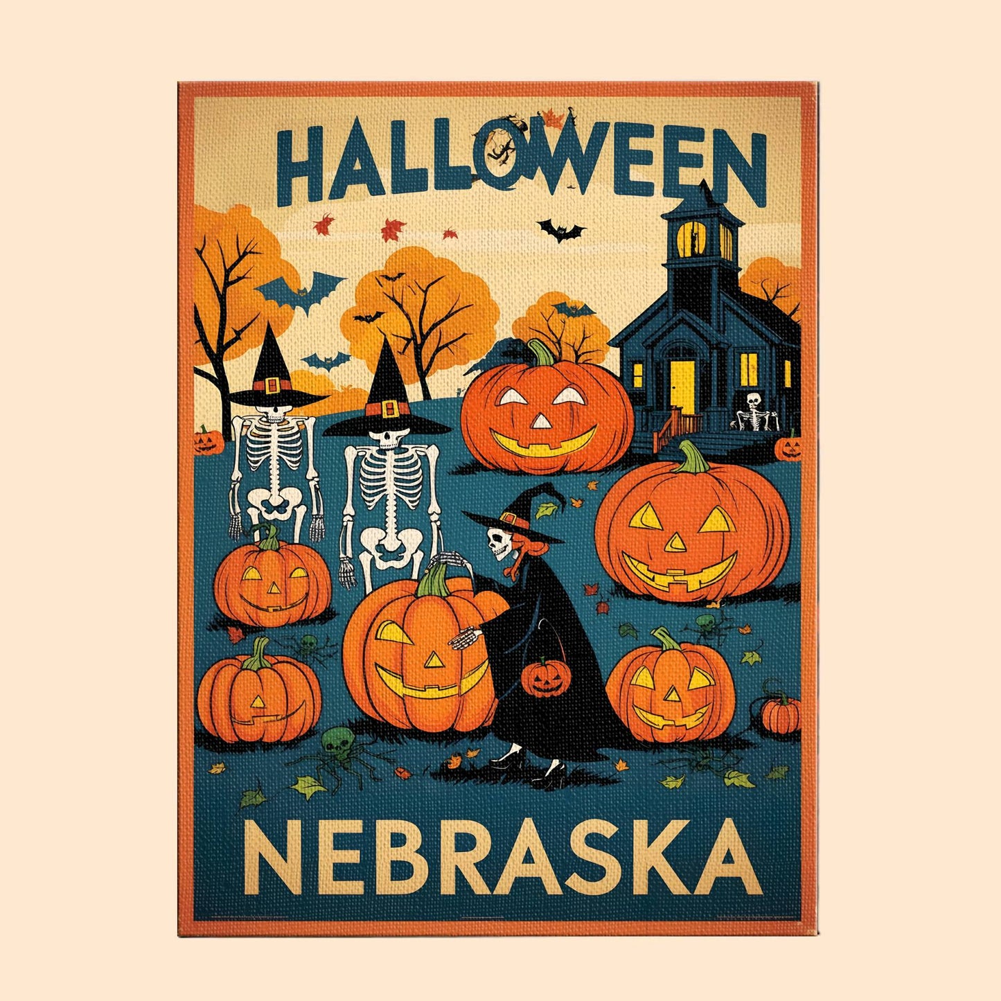 Halloween Rhode Island US State - Paint by numbers kit