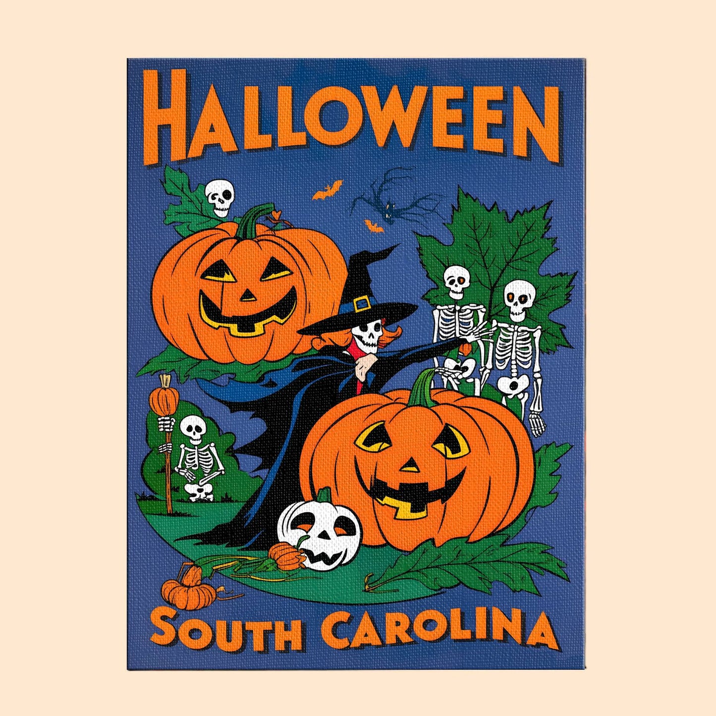 Halloween South Carolina US State - Paint by numbers kit