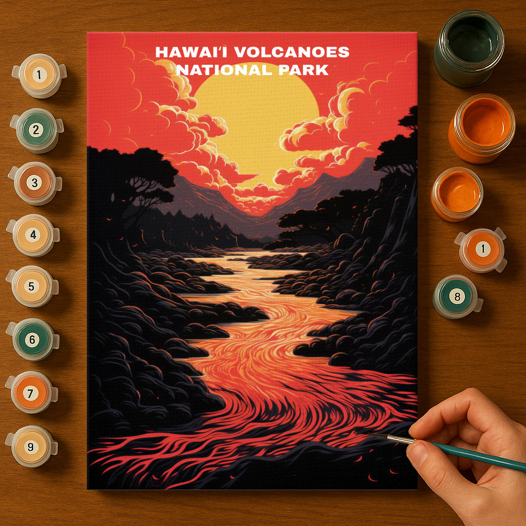 Hawaiʻi Volcanoes National Park | Paint by Numbers Kit