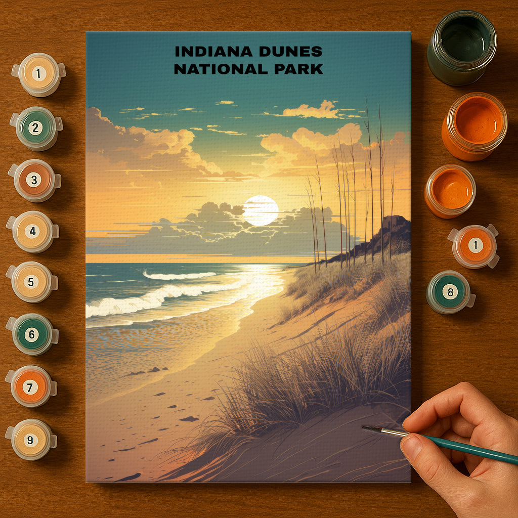 Indiana Dunes National Park | Paint by Numbers Kit EasyArtJoy