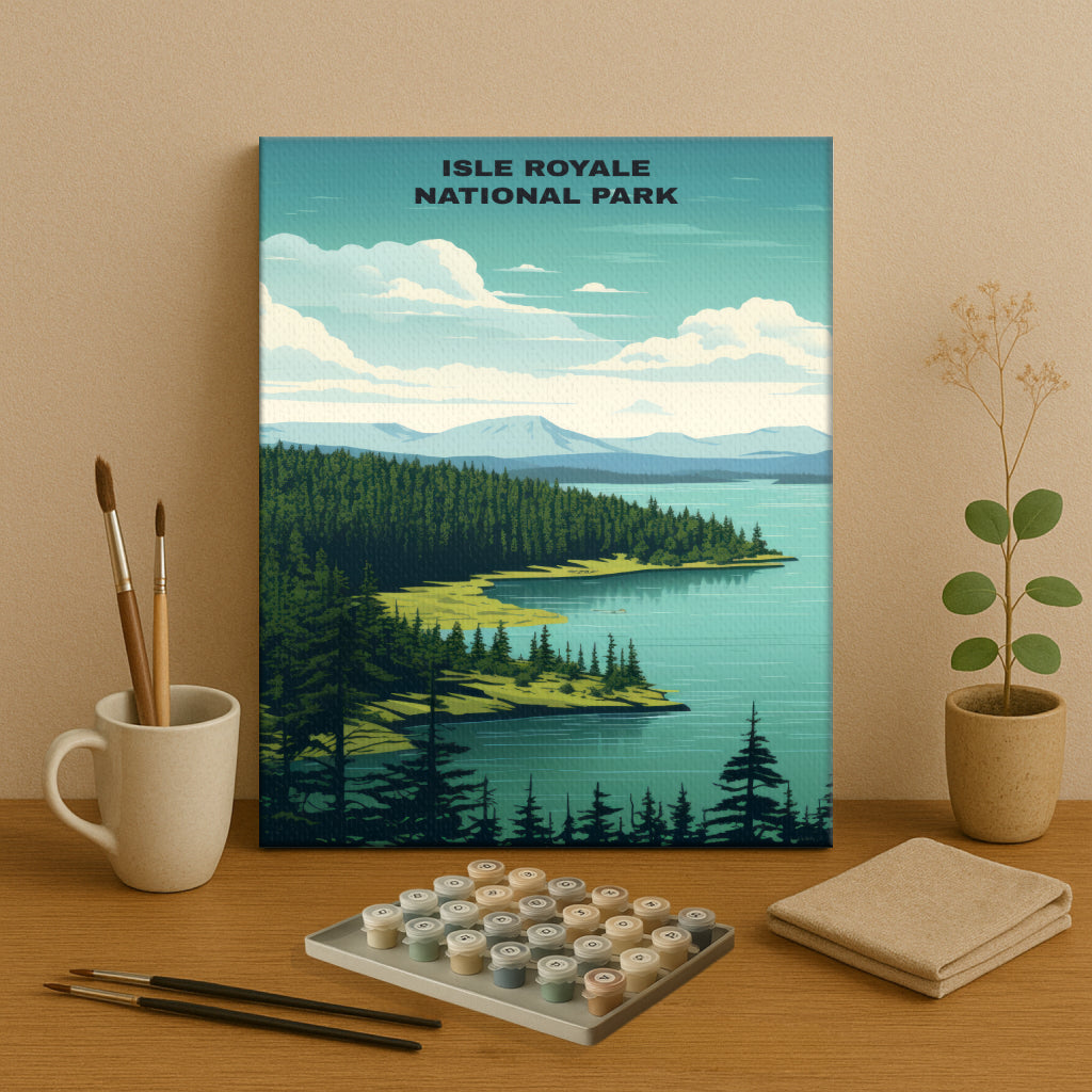 Isle Royale National Park | Paint by Numbers Kit EasyArtJoy