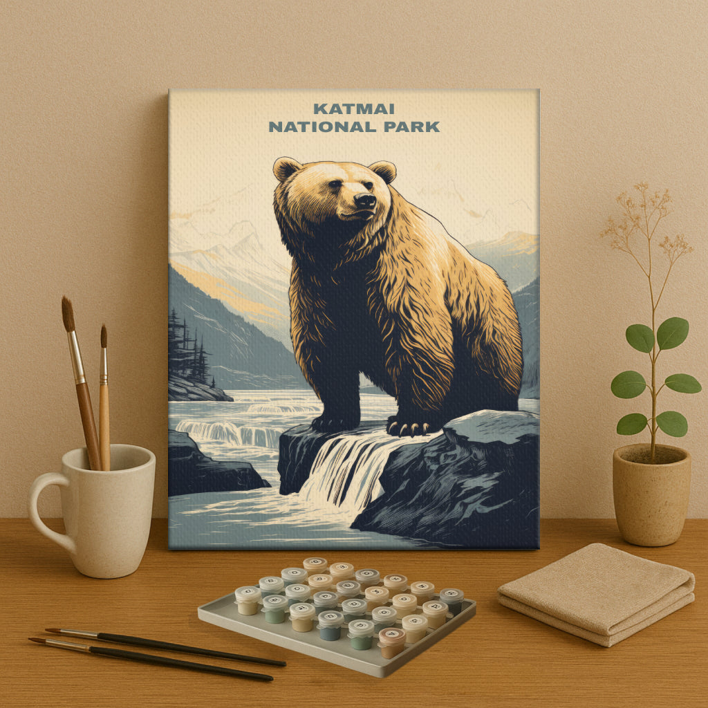 Katmai National Park | Paint by Numbers Kit EasyArtJoy