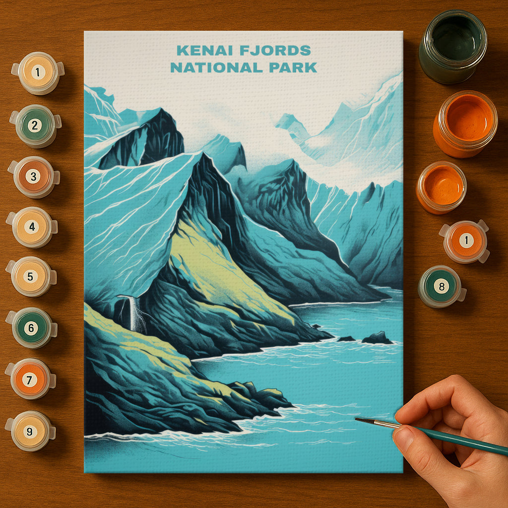 Kenai Fjords National Park | Paint by Numbers Kit EasyArtJoy