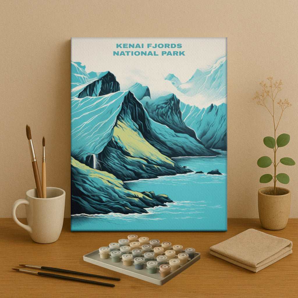 Kenai Fjords National Park | Paint by Numbers Kit EasyArtJoy