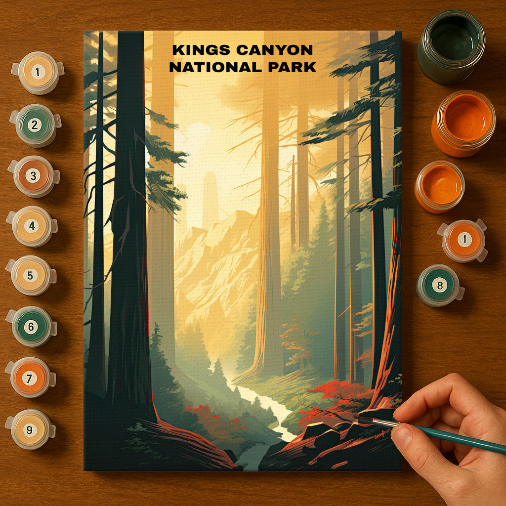 Kings Canyon National Park | Paint by Numbers Kit EasyArtJoy