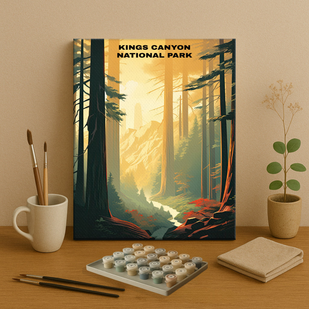 Kings Canyon National Park | Paint by Numbers Kit EasyArtJoy