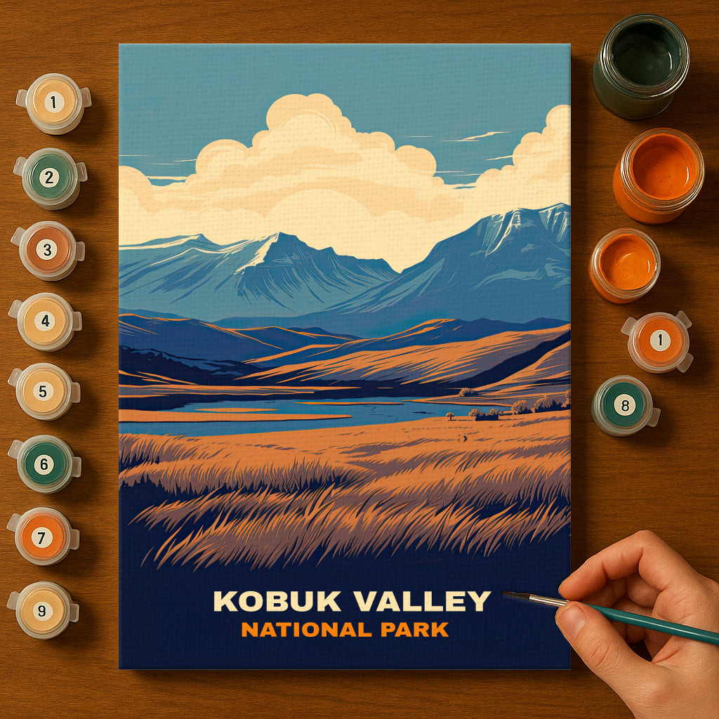 Kobuk Valley National Park | Paint by Numbers Kit EasyArtJoy