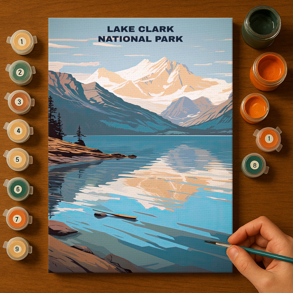 Lake Clark National Park | Paint by Numbers Kit EasyArtJoy