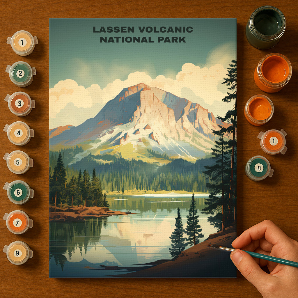 Lassen Volcanic National Park | Paint by Numbers Kit EasyArtJoy