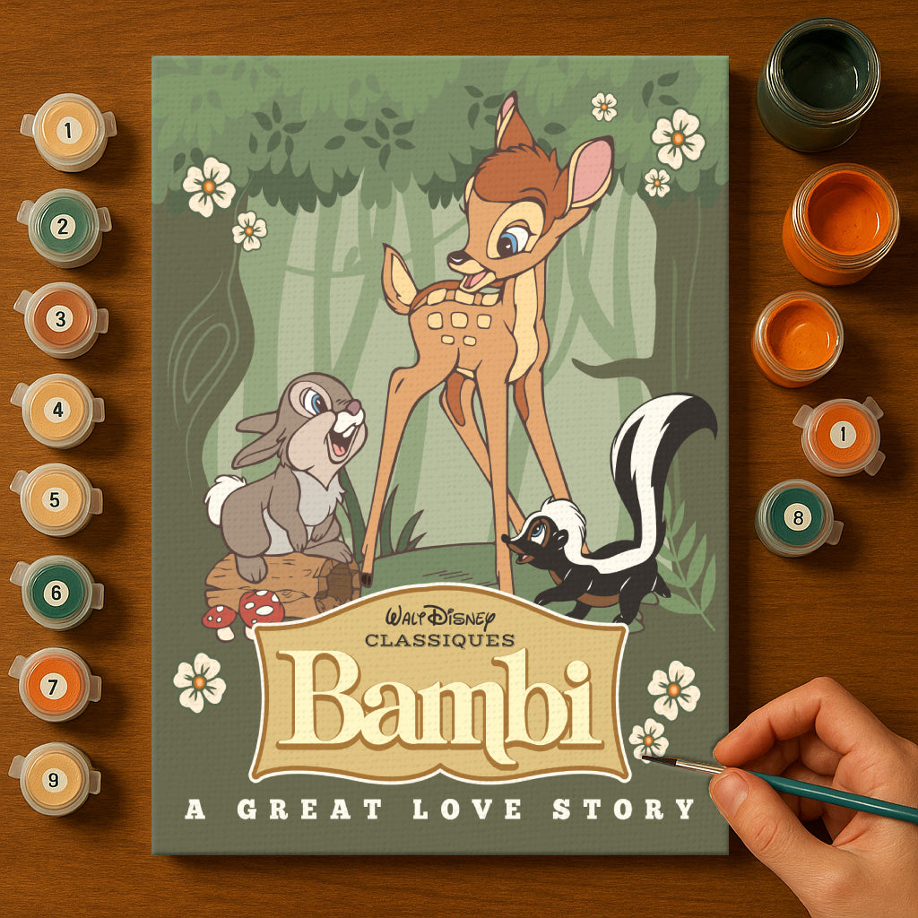 Magical Mouse Friends #32 | Paint by Numbers Kit EasyArtJoy