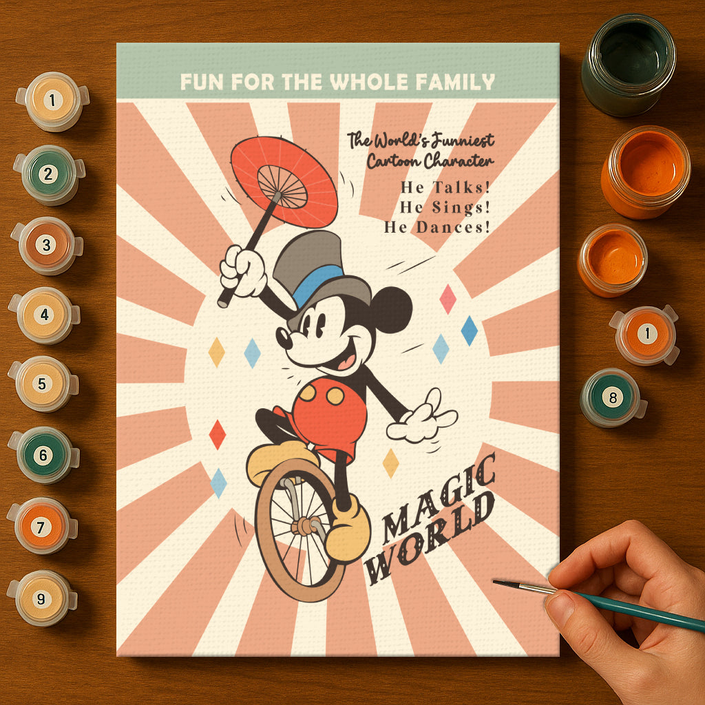 Magical Mouse Friends #6 | Paint by Numbers Kit EasyArtJoy