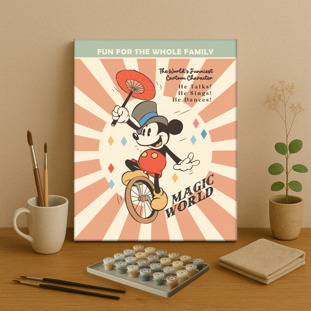 Magical Mouse Friends #6 | Paint by Numbers Kit EasyArtJoy